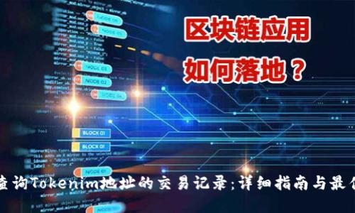 如何查询Tokenim地址的交易记录：详细指南与最佳实践